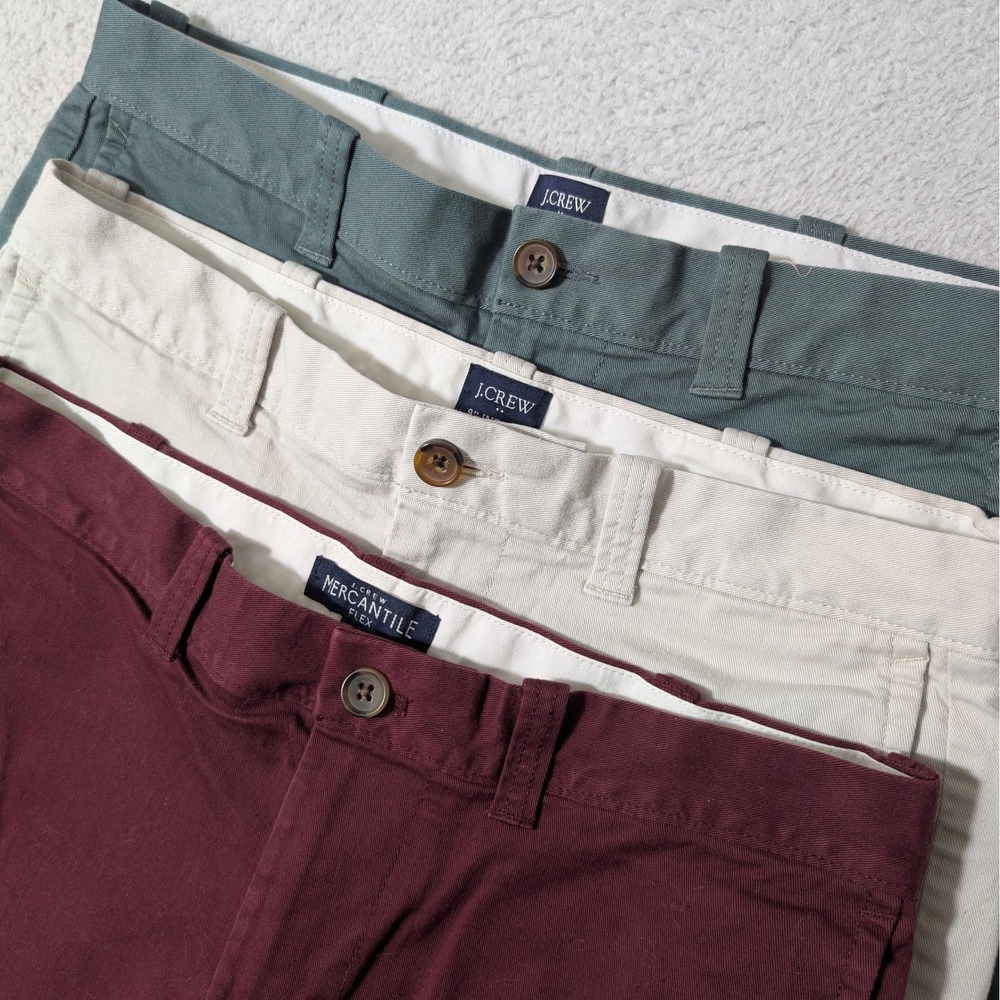 3 Pack Lot! J.Crew Shorts Mens 30/9 Multi Chino Stretch Bundle Flex H5020